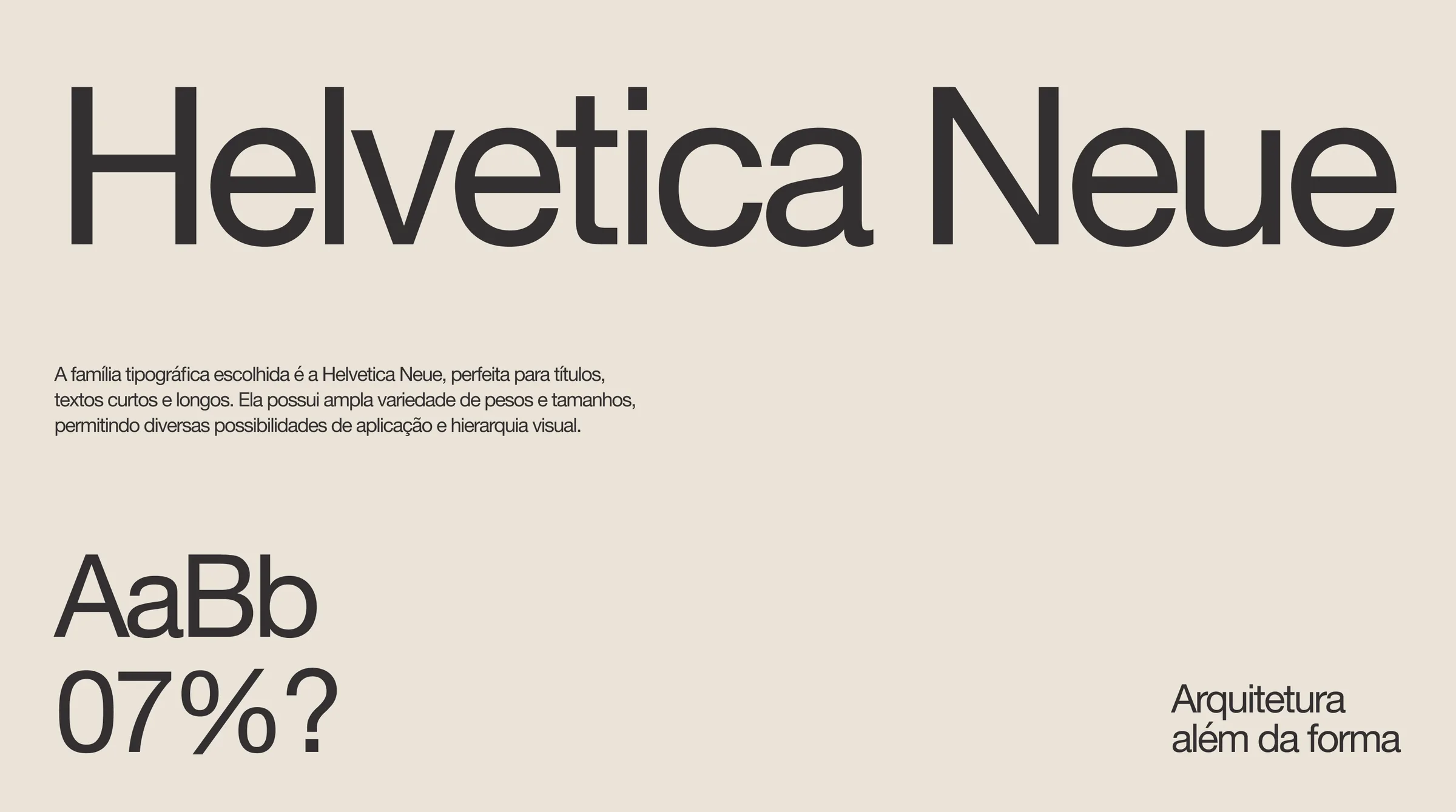 Tipografia Helvetica Neue da identidade Casa Lemham
