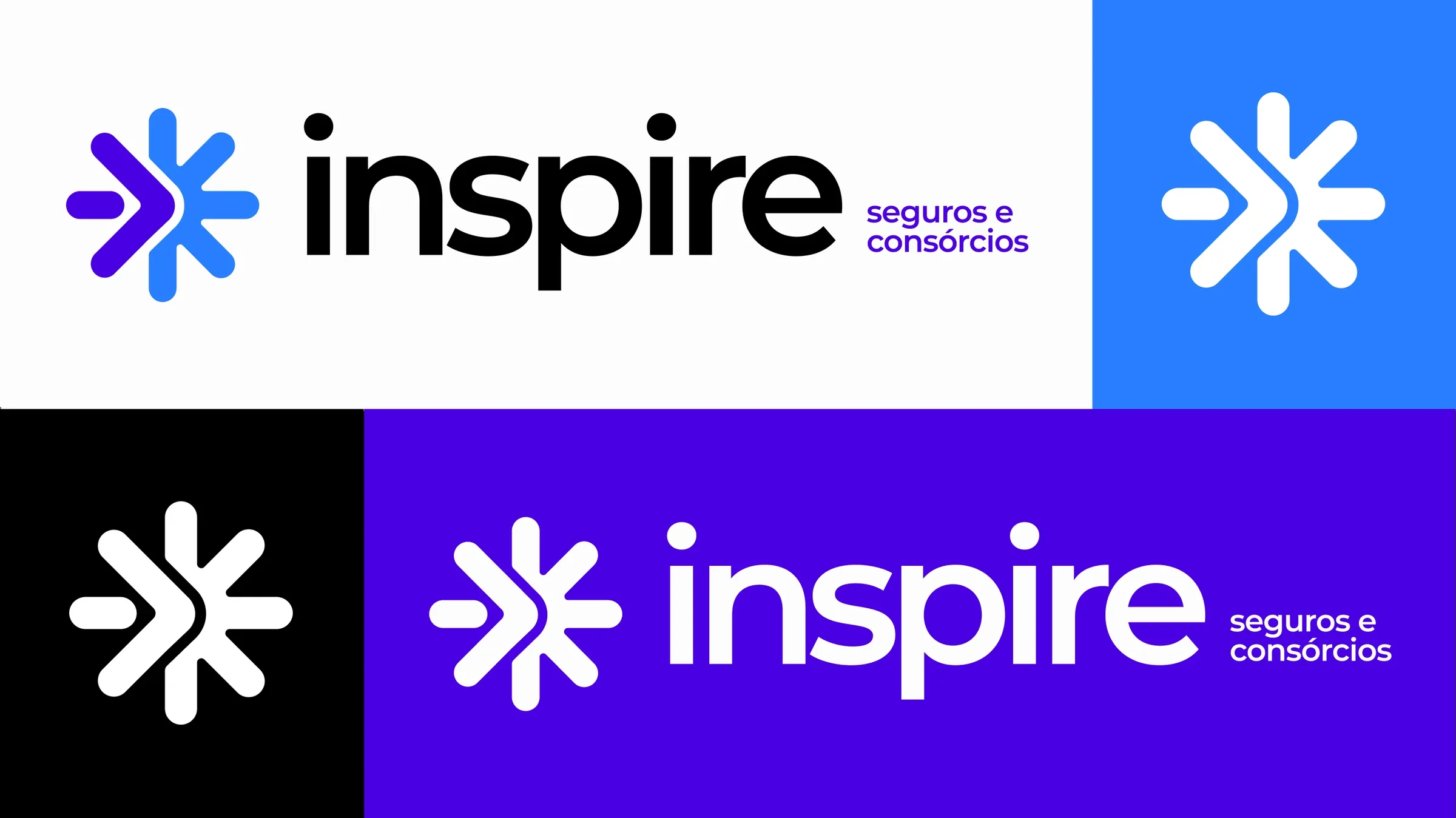 Variações do logotipo da Inspire Seguros