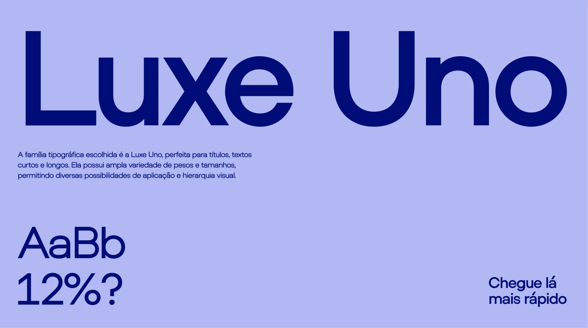 Tipografia Luxe Uno da identidade Passe Digital