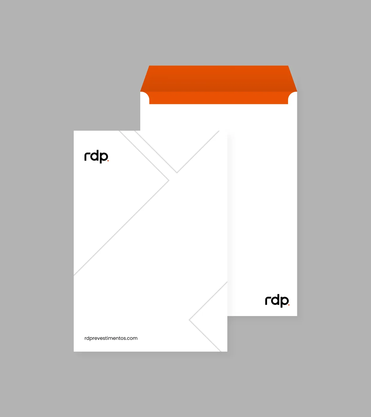 Envelopes com a marca RDP
