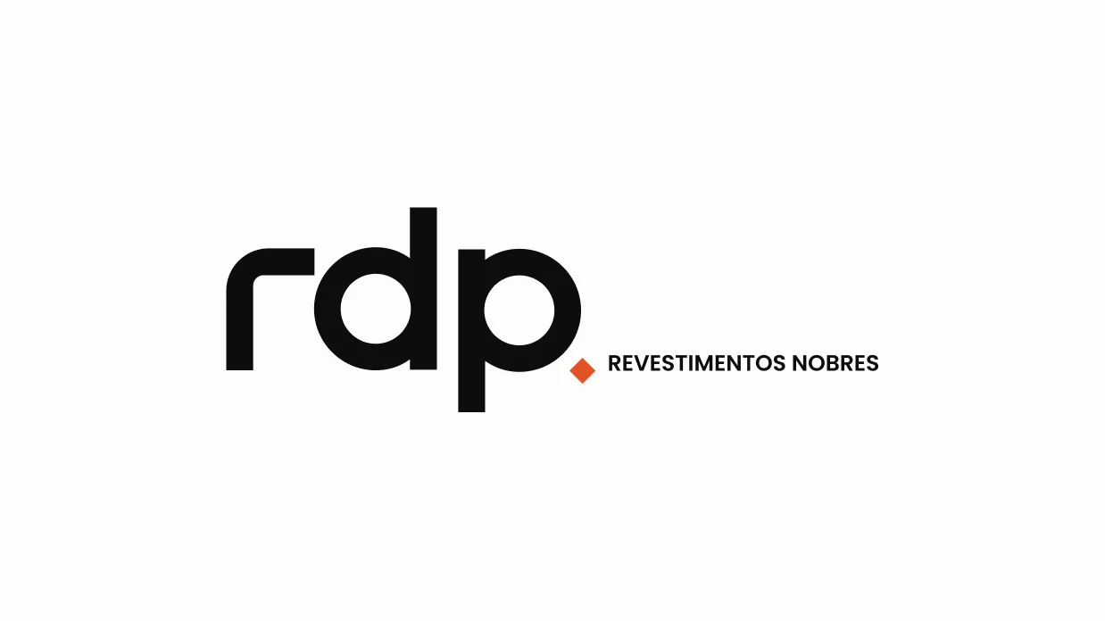 Logotipo da RDP em preto sobre branco